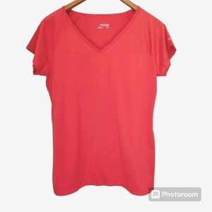Columbia Red V-Neck Athletic Top
